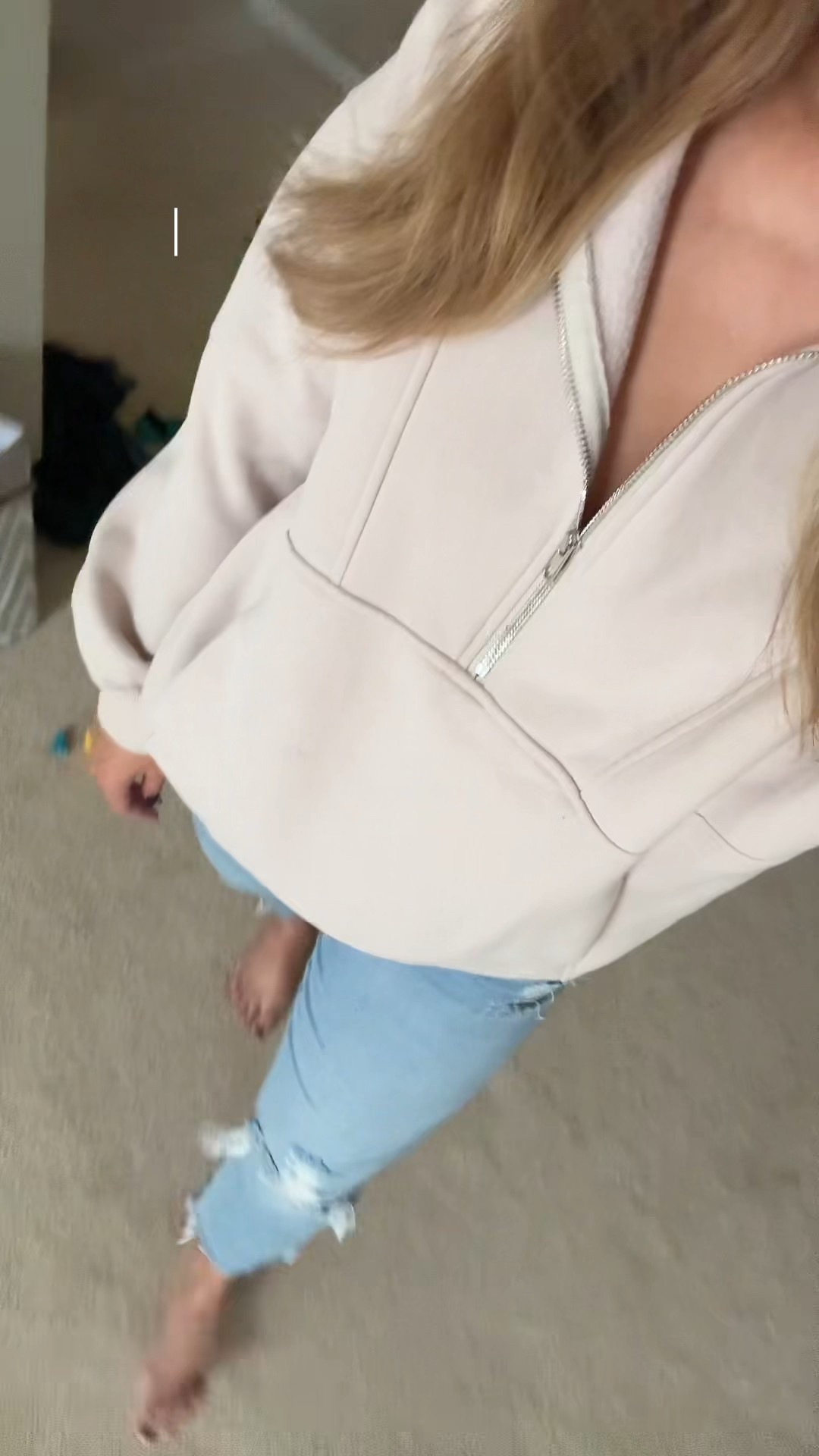  Topped oversized half zip sweatshirt and baggy jeans make for the perfect lazy mom fall fit 

#LTKFindsUnder50 #LTKSeasonal #LTKFindsUnder100