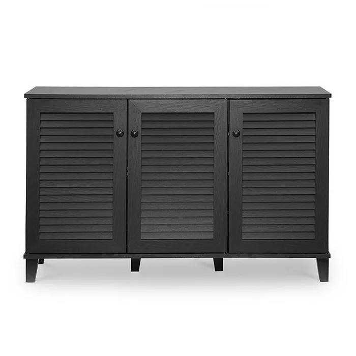 Warren Shoe - Storage Cabinet - Espresso - Baxton Studio | Target