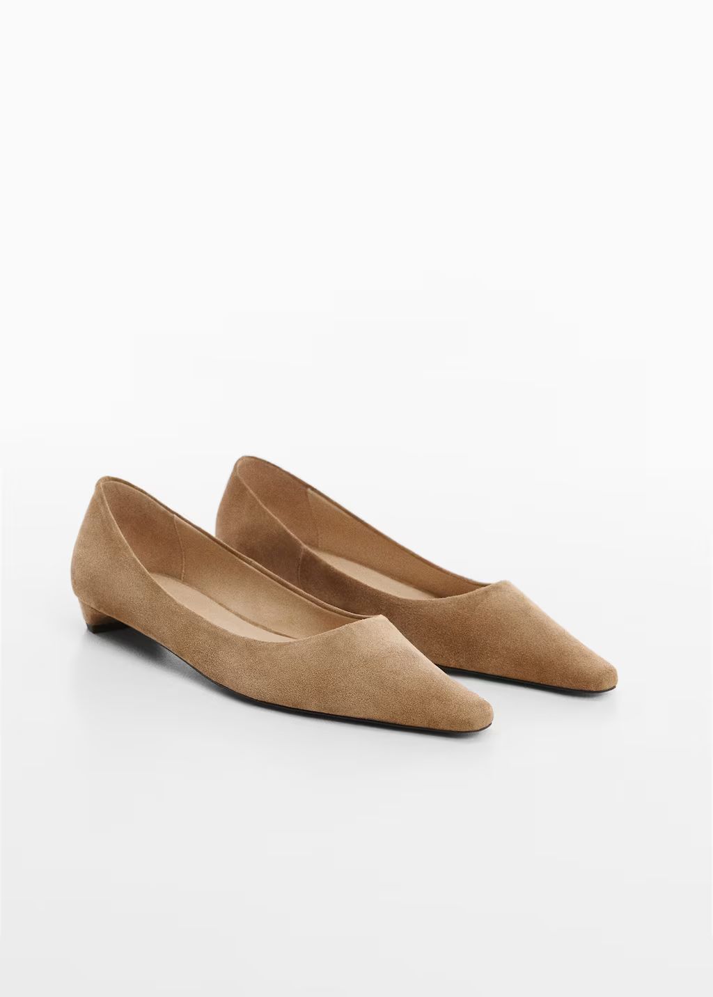 Pointed toe leather shoes -  Women | Mango United Kingdom | MANGO (UK)