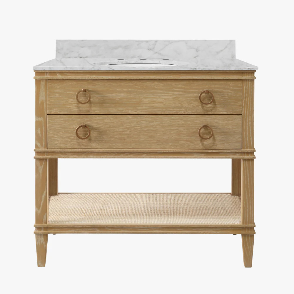 Cogswell Cerused Oak Vanity | Dear Keaton