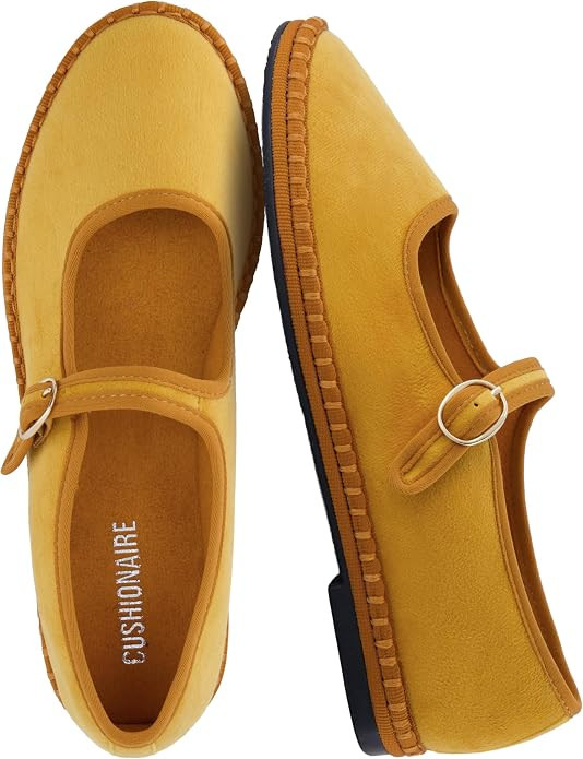 CUSHIONAIRE Missy Mary Jane Ballet Flats for Women, Breathable Lightweight Womens Flats with Adju... | Amazon (US)
