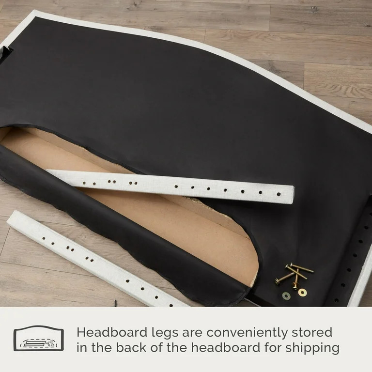 My Texas House Anna Upholstered Diamond Tufted Platform Bed, Twin, Oat - Walmart.com | Walmart (US)