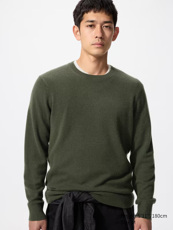 100% Cashmere Crew Neck Jumper | UNIQLO (UK)