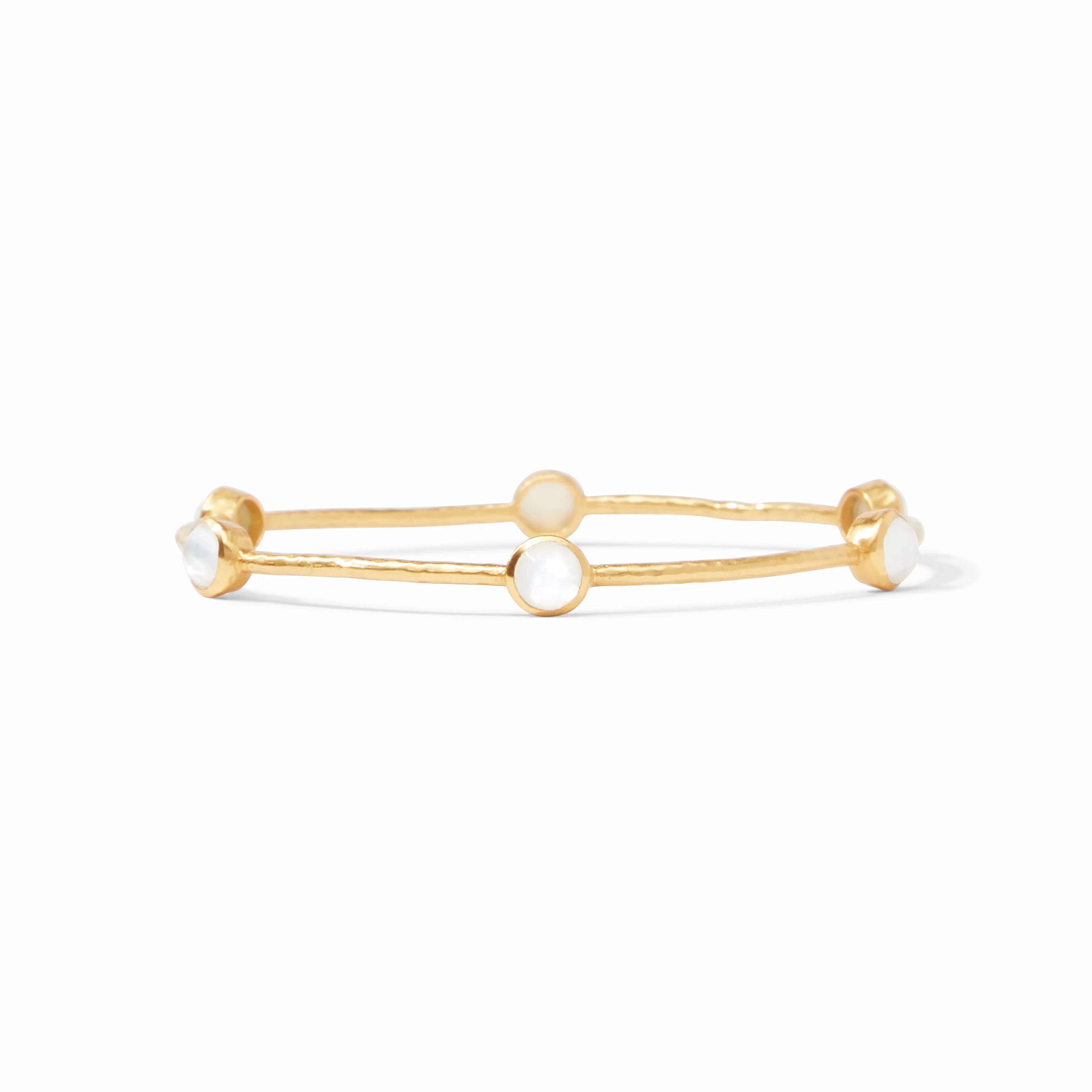Milano Luxe Stone Gold Bangle Bracelet | Julie Vos | Julie Vos