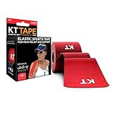 KT Tape Original Cotton Elastic Kinesiology Therapeutic Athletic Tape, 20 Pack, 10” Cut Strips | Amazon (US)