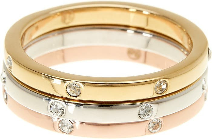 Swarovski Crystal Studded Band - Set of 3 | Nordstrom Rack