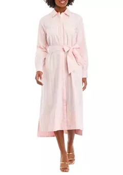 Crown & Ivy™ Women's Striped Shirtdress | Belk