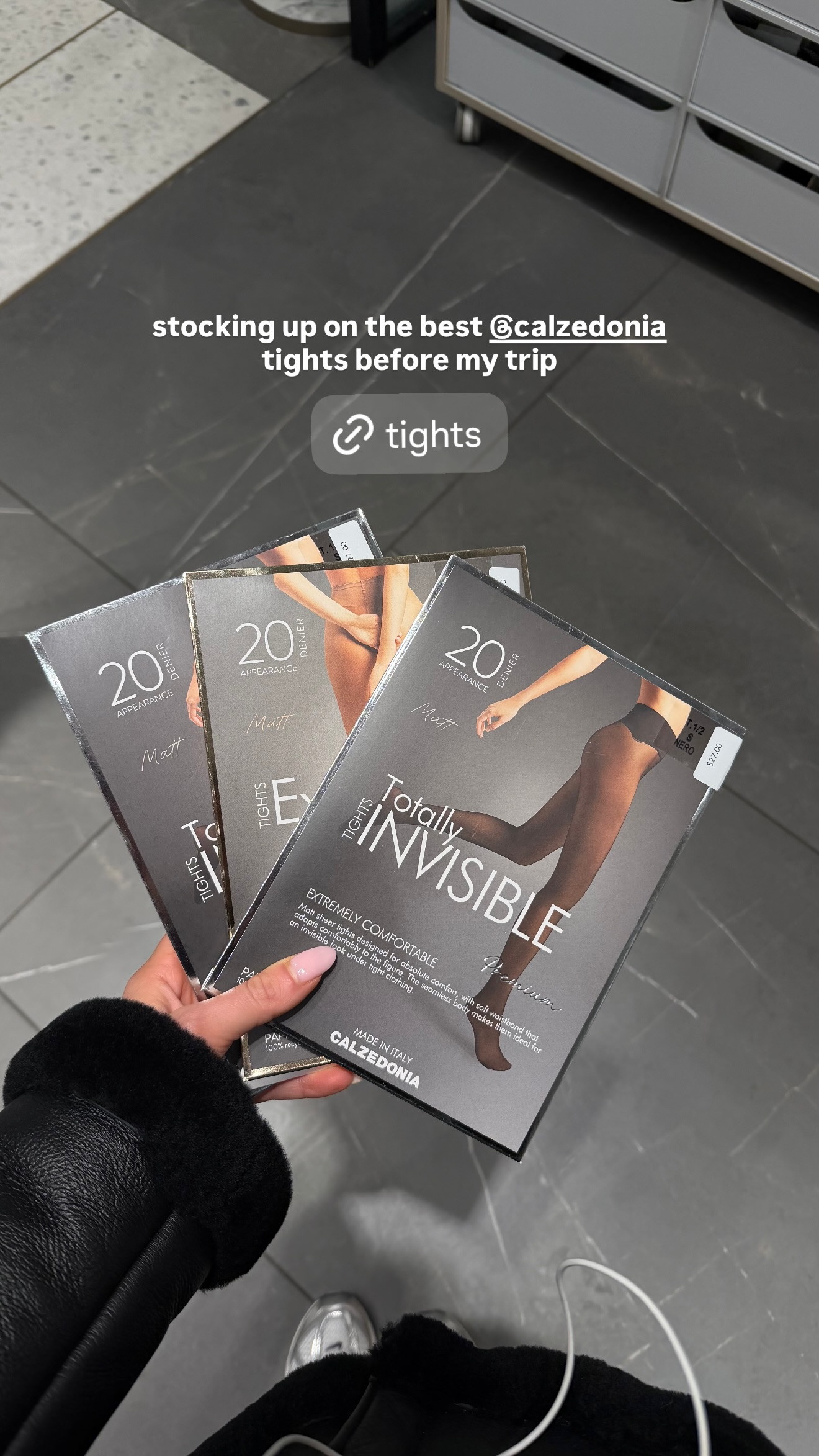 Stocking up on my favorite tights