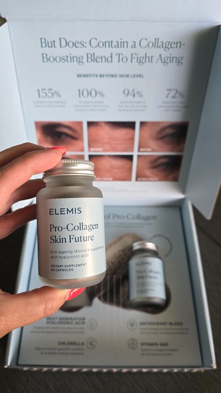 Elemis London Skincare: Beauty from the inside out, with hyaluronic acid. Skin care, beauty supplement, Elemis London Skincare, anti-aging supplement, over 40 beauty, over 40 skin care

#LTKover40 #LTKbeauty