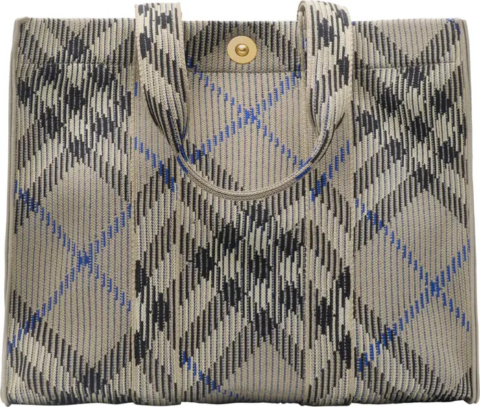 Burberry Medium Check Knitted Tote | Nordstrom | Nordstrom
