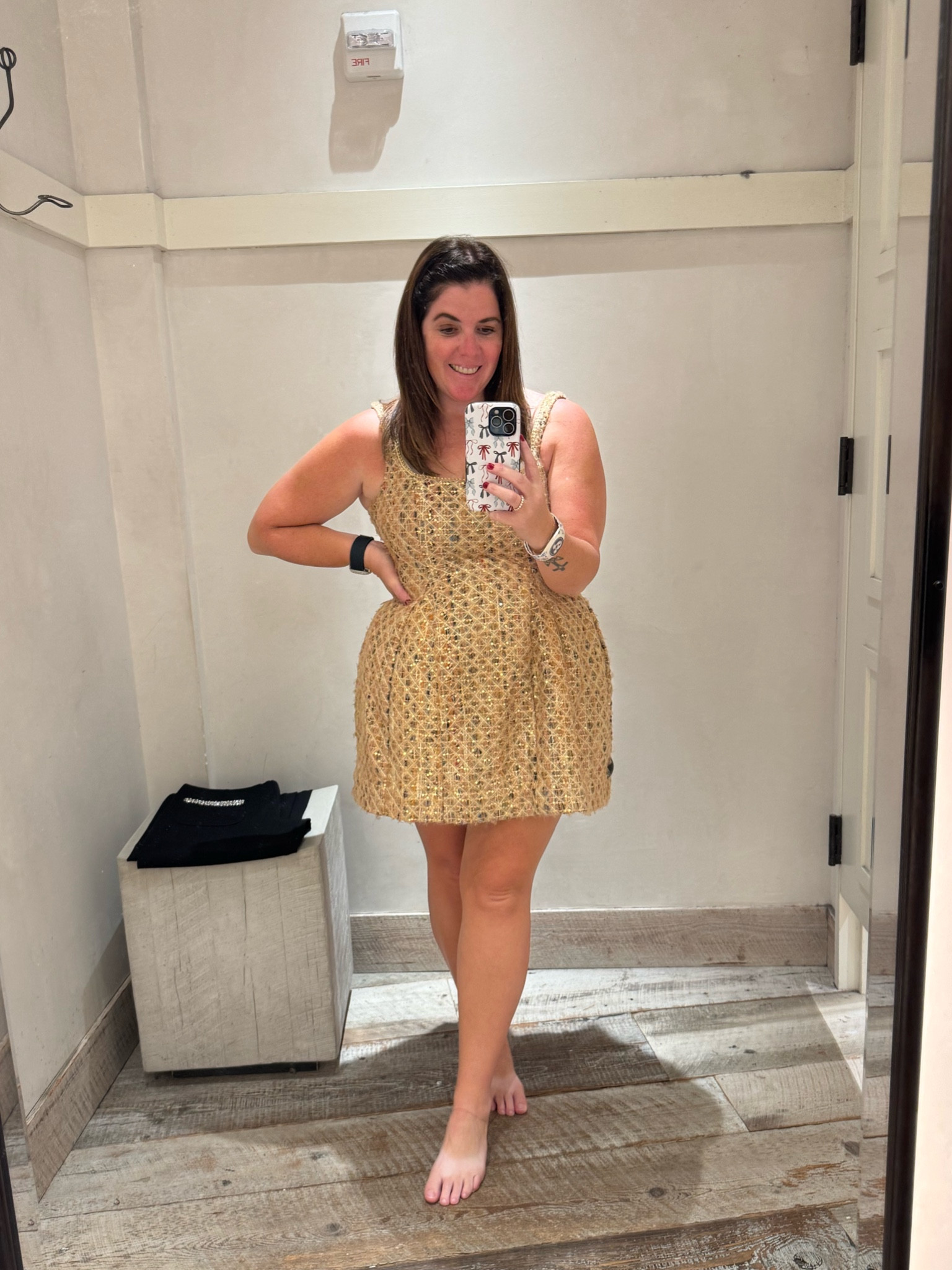 This dress is a statement and I am here for it! The tweed with the sparkles is gorgeous and the added volume at the hips is just too good! The dress runs TTS and is 30% off during Anthropologie’s Black Friday Sale! 

#LTKStyleTip #LTKCyberWeek #LTKSaleAlert
