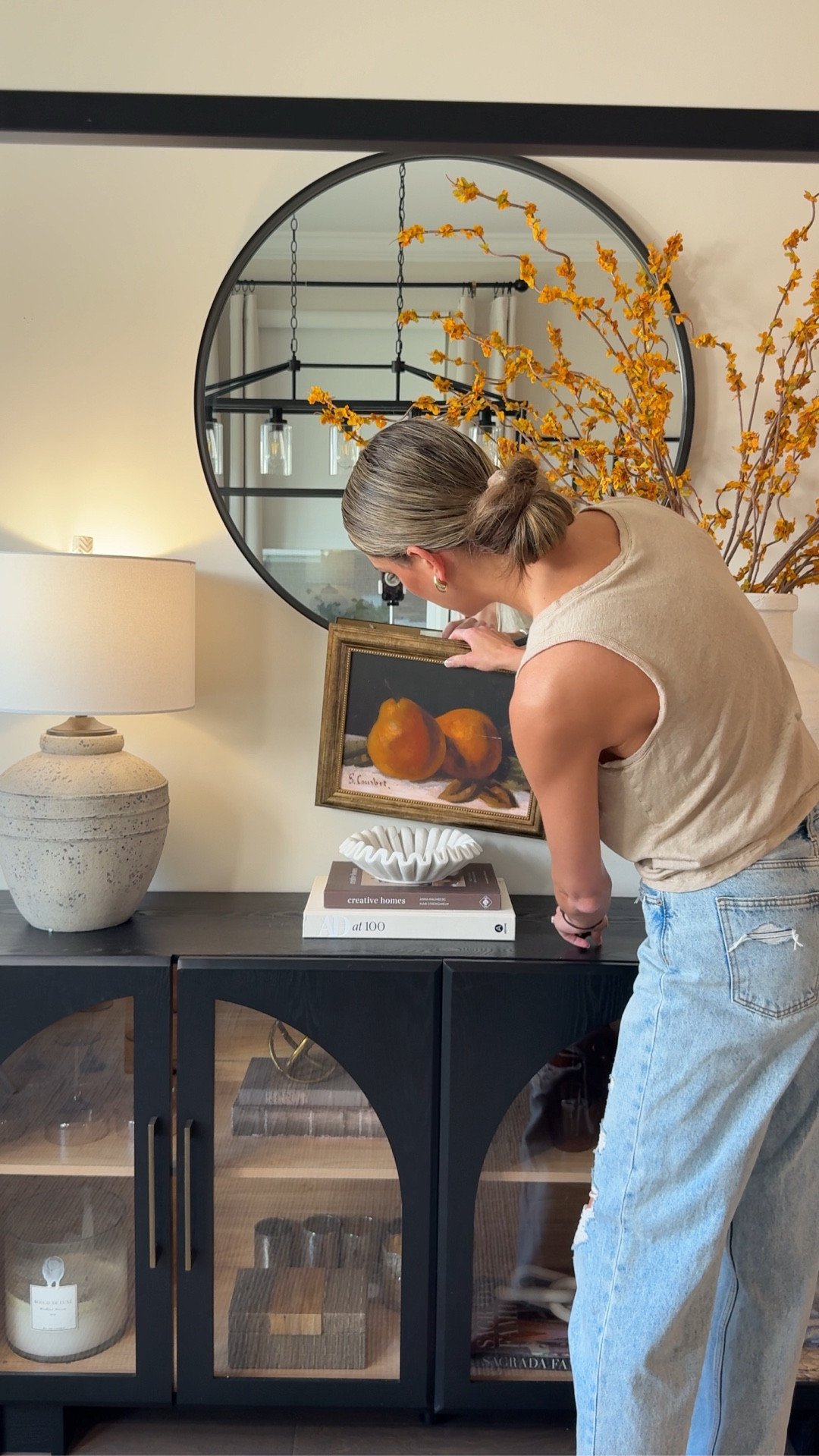 I bet you anything you already have everything you need decor wise in order to shift into fall! (Okay yes but some faux florals and nice $30 or less accent framed artwork does help) but honestly I forgot I had half the things I did until I was at stores and said wait a minute—- I have this item- not the EXACT one— but one just like it!


Links are below! I’ve also included every high end look alike for the lamps and vase (and yes I do comb through Amazon reviews for us too! )


Fall decor styling ideas, console table styling, budfet table styling, interior deisgn color pallets, black sideboard table, fall faux steams, terracotta vase lamp

#LTKSeasonal #LTKHome