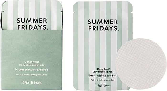 Summer Fridays Gentle Reset Daily Exfoliating Pads - Face Exfoliator with AHAs + PHAs to Smooth T... | Amazon (US)