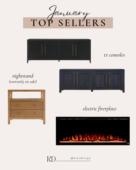 Best selling items of January! 
This is the exact tv stand in our home and we love it - looks just like RH & continued to be a top seller!
•••
Tv console, black tv stand, wood nightstand, keane nightstand dupe, wood dining table, electric fireplace, fireplace, look for less

#LTKstyletip #LTKMostLoved #LTKhome
