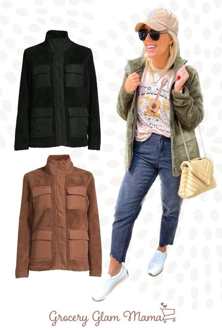 This utility jacket is restocked in black and brown!!!! I just ordered the brown one for this season!!!! I wear my true size small! 

#LTKSeasonal #LTKstyletip #LTKunder50