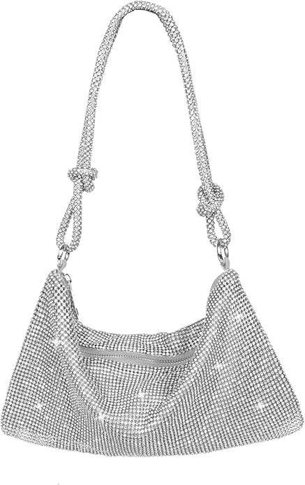 Rhinestone Purse Sparkly Evening Bag Women's Handbag Clutch Purses Glitter Classic Shoulder Bag f... | Amazon (US)