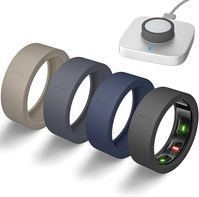 Ultra-Thin Covers Compatible with Oura Ring Gen 4/Oura Gen 3 Cover, Anti-Scratch Elastic Silicone... | Amazon (US)