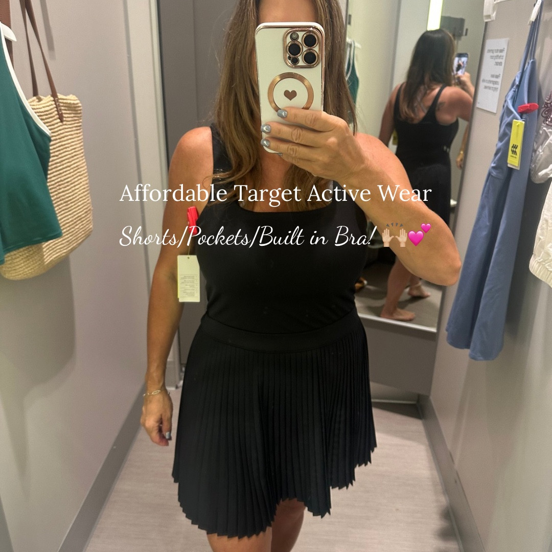 Price drop!! 🔥 saw my friend wearing the pleated black dress and I just had to have it! Both dresses come with built-in bra, built-in shorts with pockets, and shorts pull down in back for easy 🚽 access! 😁💕 Both are so comfortable! 

#LTKActive #LTKSaleAlert #LTKMidsize