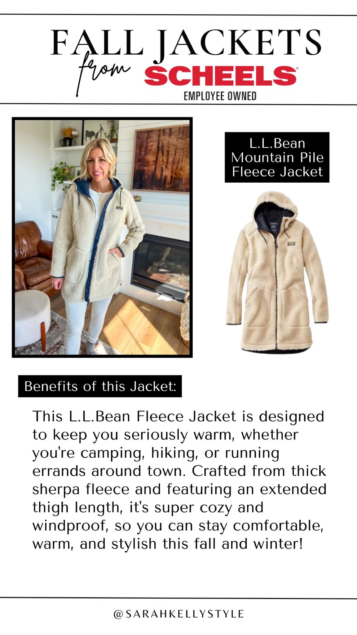 L.L.Bean Mountain Pile Fleece Coat