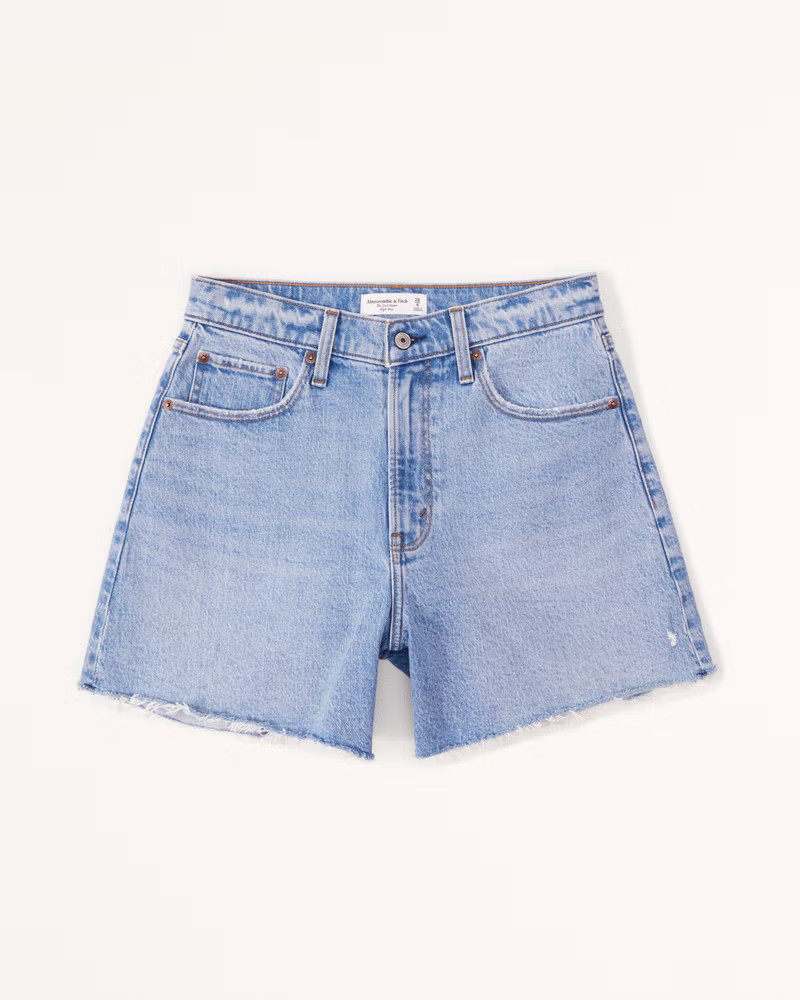 Women's Curve Love High Rise Dad Short | Women's Bottoms | Abercrombie.com | Abercrombie & Fitch (US)