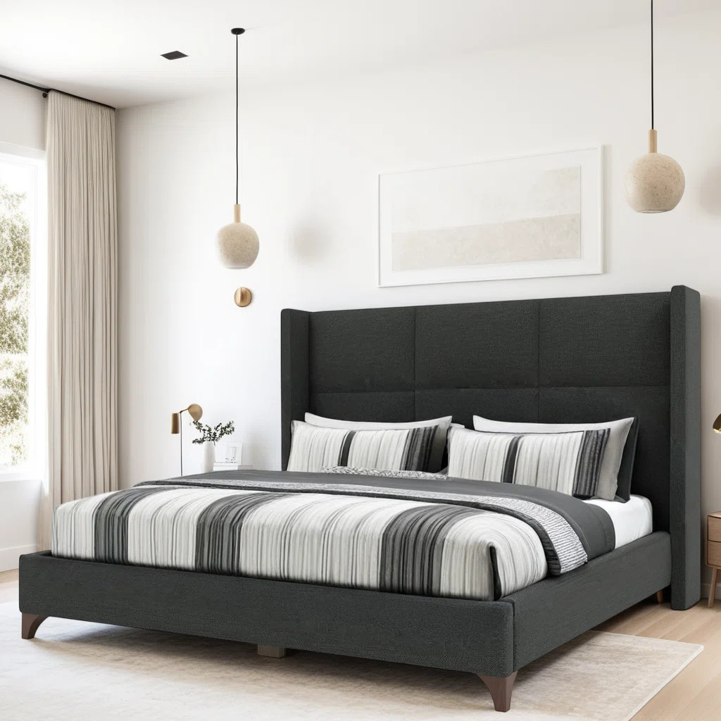 Megan Upholstered Square Bed | Wayfair North America