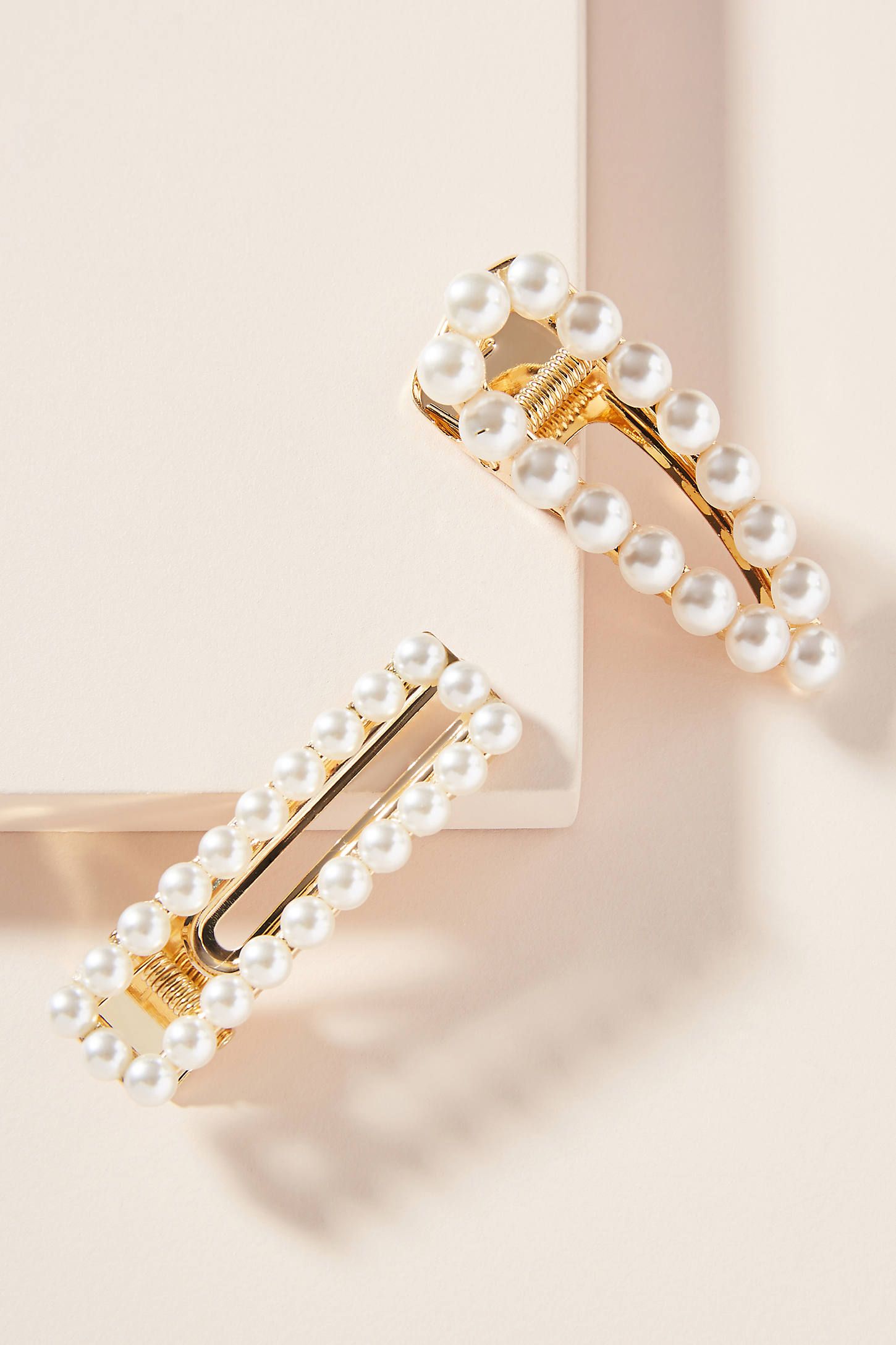 Amber Sceats Blaire Pearl Hair Clip Set | Anthropologie (US)