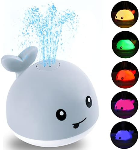 Baby Bath Toys, Baby Toys Whale, Light Up Bath Toys, Sprinkler Bathtub Toys for Toddlers Infant K... | Amazon (US)