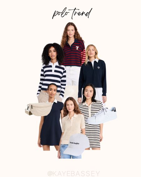 Spring and summer trend alert: Polo / rugby trend. Pair relaxed polo tops with jeans or a tennis skirt this season for a casual weekend outfit 

#polo #rugby #shopbop #trends #spring 

#LTKfitness #LTKSeasonal #LTKstyletip