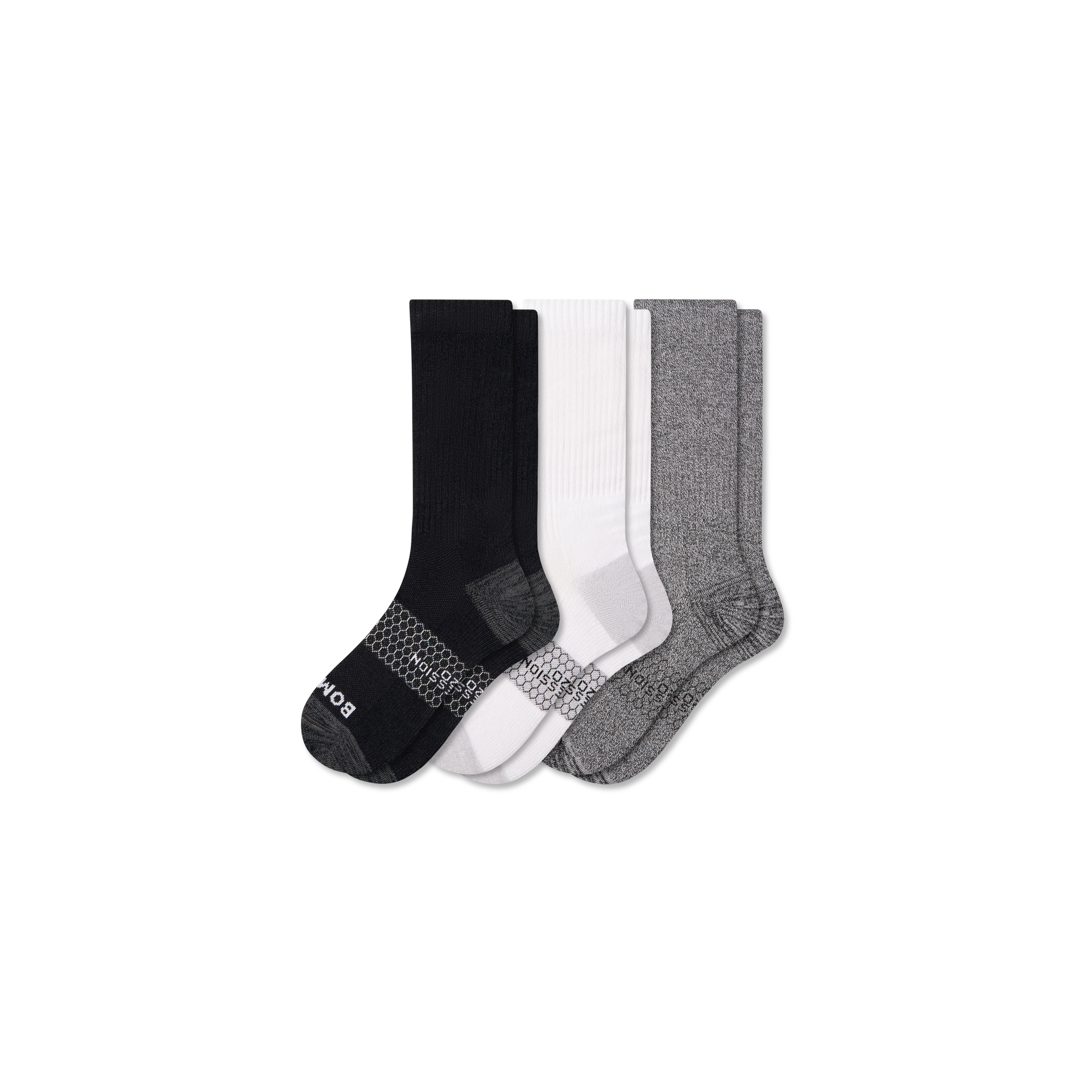 Women's Everyday Compression Calf Sock 3-Pack (15-20mmHg) - Mixed - Small - Cotton Blend - Bombas | Bombas