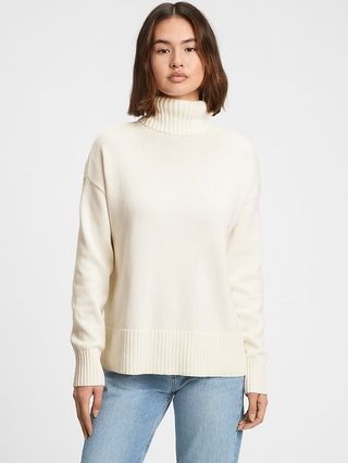 Oversized Cropped Turtleneck Sweater | Gap Factory