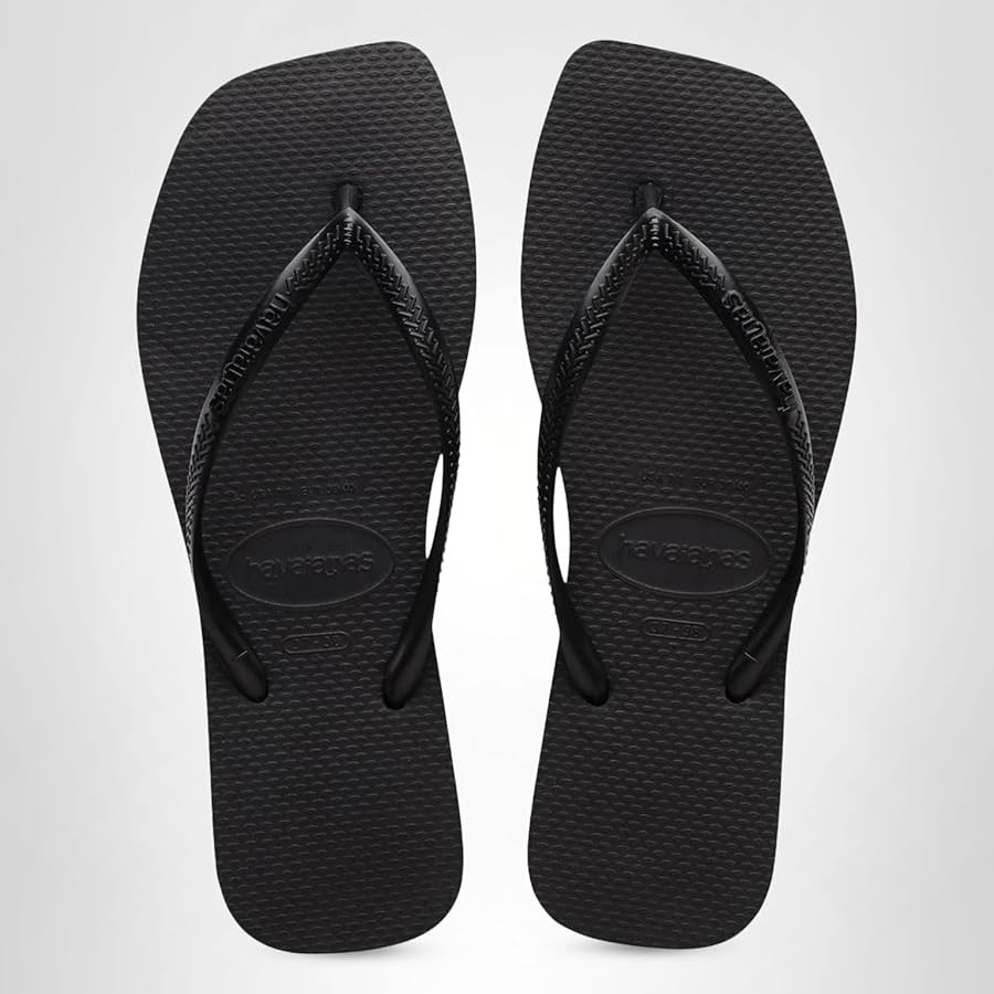 Havaianas Women's Slim Square Solid Flip Flops | Amazon (US)