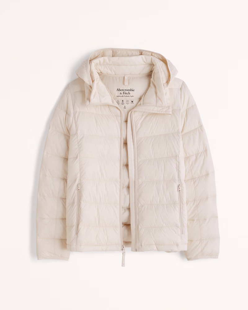 Lightweight Packable Puffer White Puffer Fall Outfits 2022 Abercrombie Puffer Fall Outfits 2022 | Abercrombie & Fitch (US)