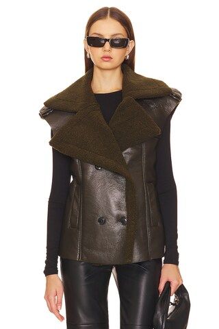 Fawn Faux Leather Vest
                    
                    Steve Madden | Revolve Clothing (Global)