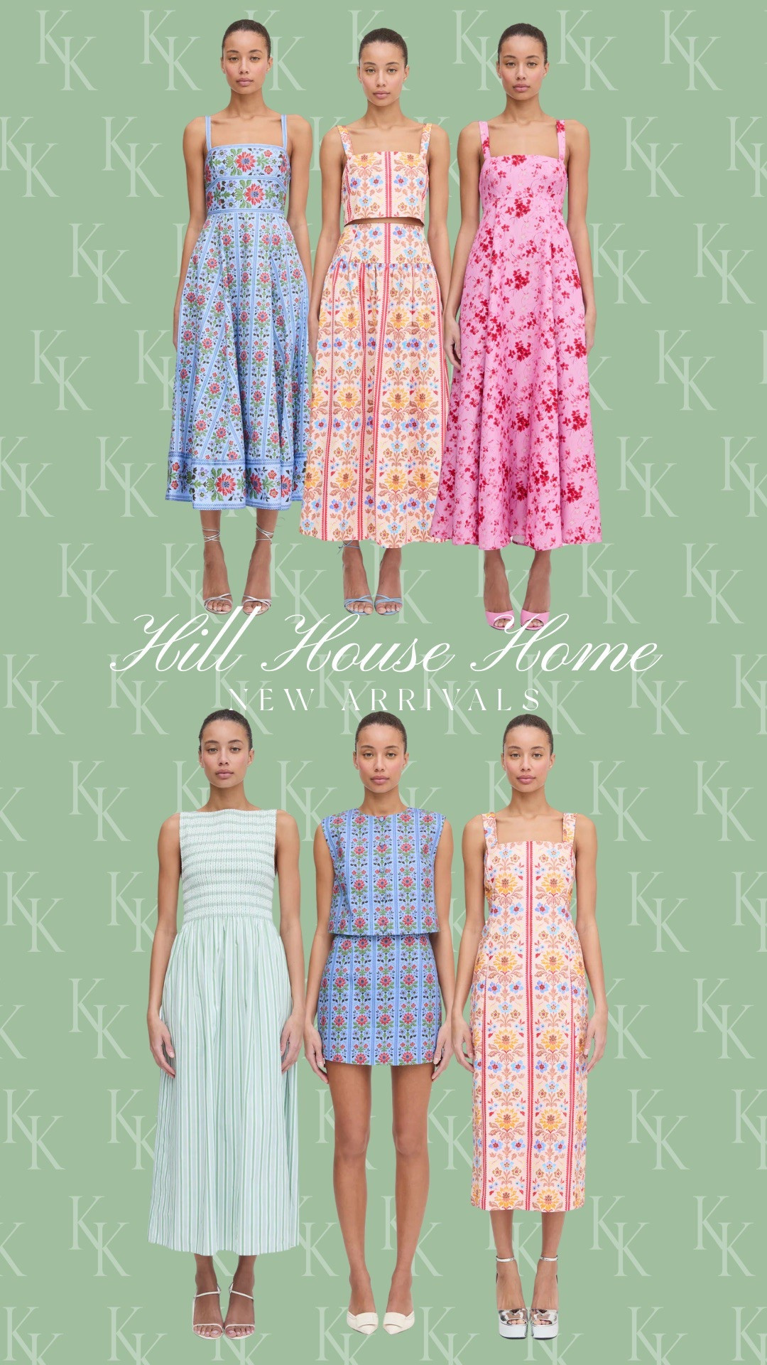 Summer collection from Hill house home. Summer dresses, summer sets, skirt set, floral dresses, striped dresses, preppy dresses.

#LTKStyleTip #LTKSeasonal