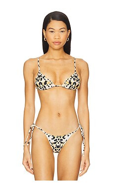 Tropic of C Equator Bikini Top in Baby Cheetah from Revolve.com | Revolve Clothing (Global)