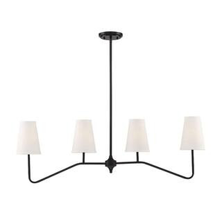 Filament Design 4-Lights Oil Rubbed Bronze Linear Chandelier-ECT-SH625208 - The Home Depot | The Home Depot