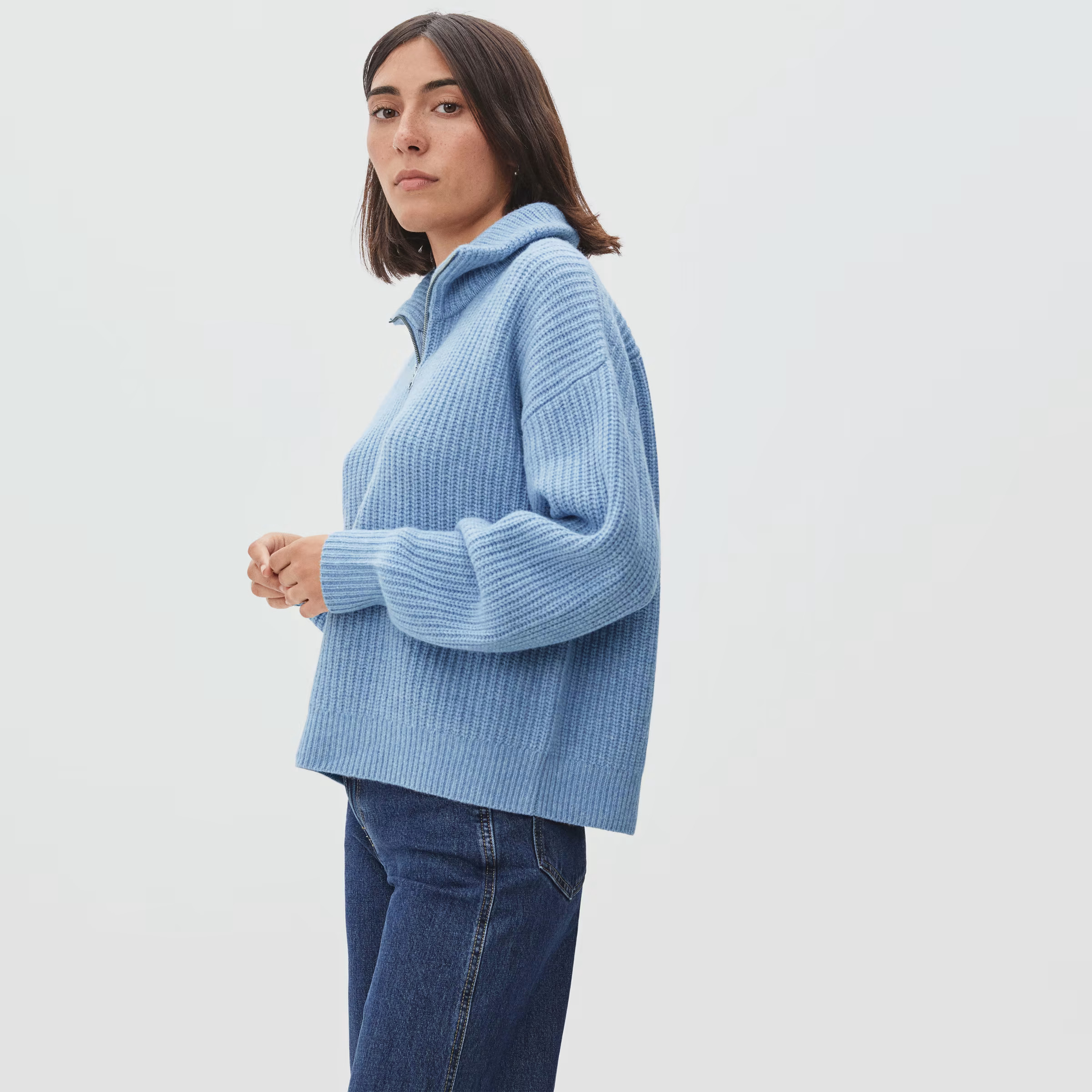 The Felted Merino Half-Zip Sweater | Everlane