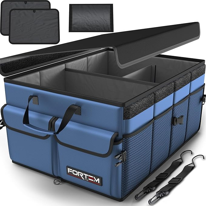 FORTEM Car Trunk Organizer, Collapsible Multi Compartment SUV Organizer, Foldable Storage for Car... | Amazon (US)