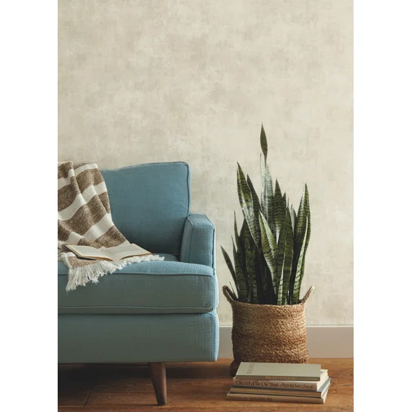 Plaster Finish Wallpaper | Wayfair North America