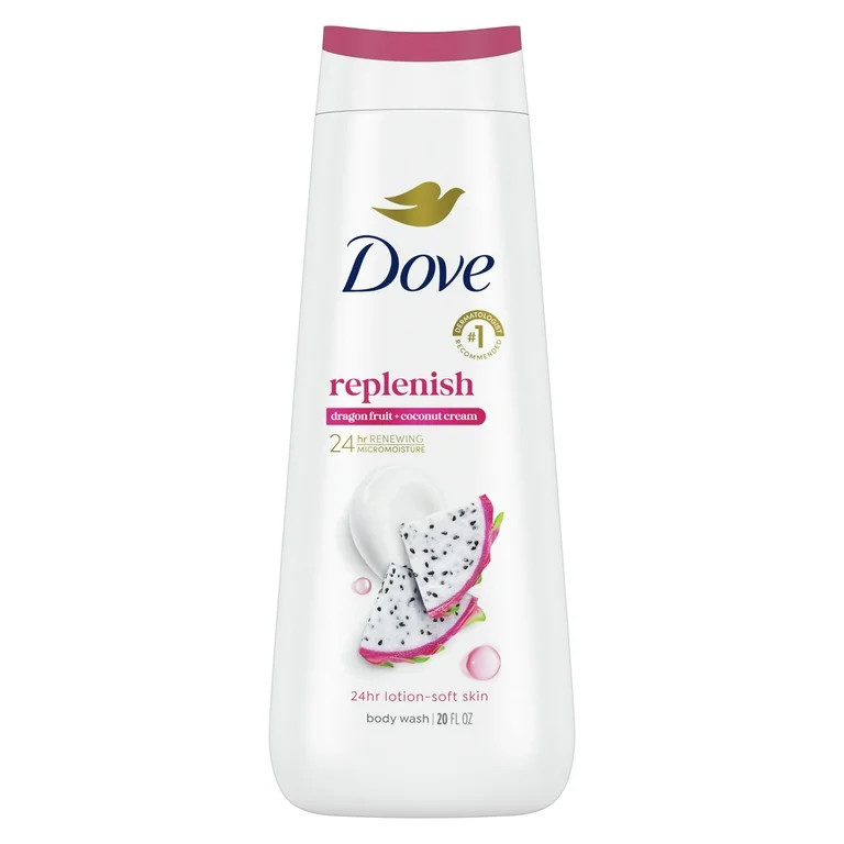 Dove Body Wash for Women Replenish Dragon Fruit and Coconut Cream, 20 oz | Walmart (US)