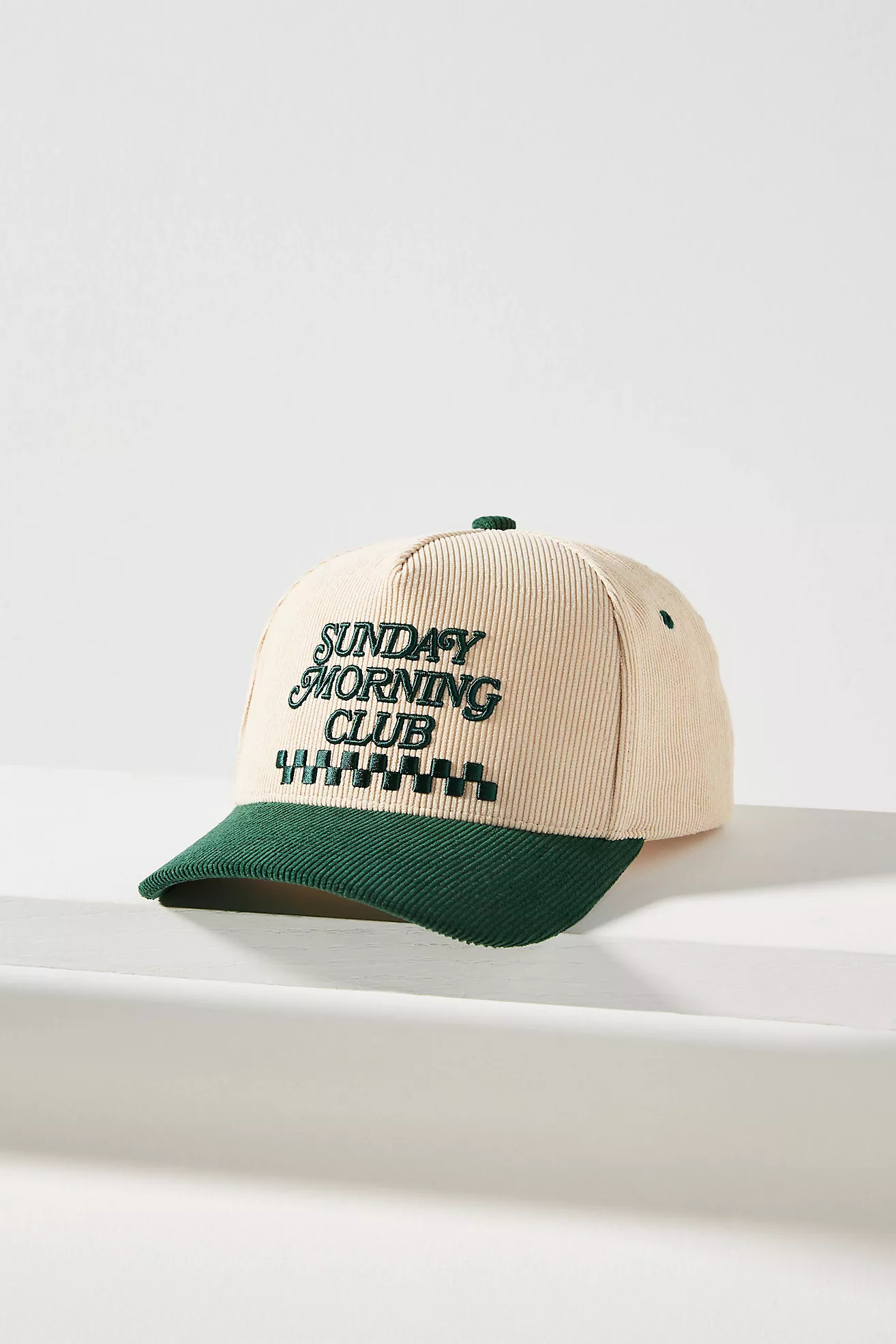 Colorblock Corduroy Sunday Morning Club Baseball Cap | Anthropologie (US)