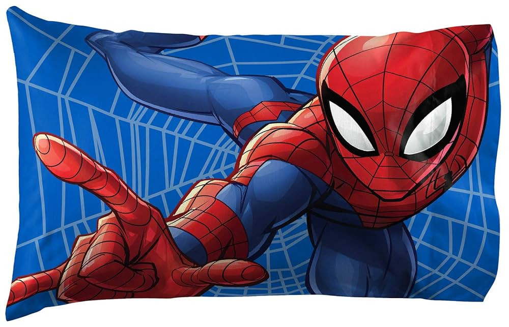 Jay Franco Kids Marvel Spiderman Reversible Pillowcase – Pillow Cover ONLY – 20 x 30 Inch Sta... | Amazon (US)