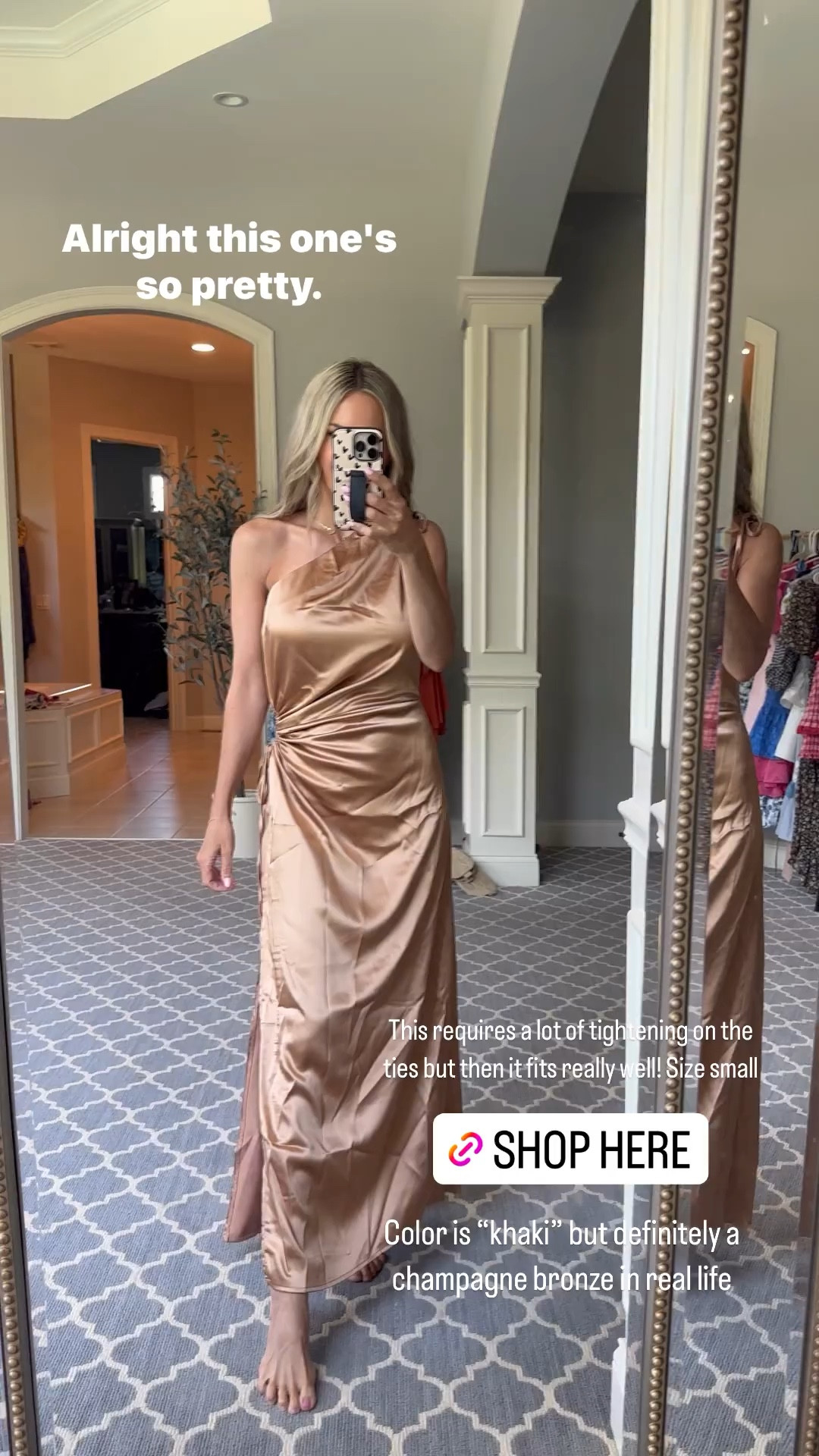 Amazon wedding guest dress - wearing color khaki but really a champagne bronze shade!! Size small

#LTKFind #LTKunder50 #LTKwedding