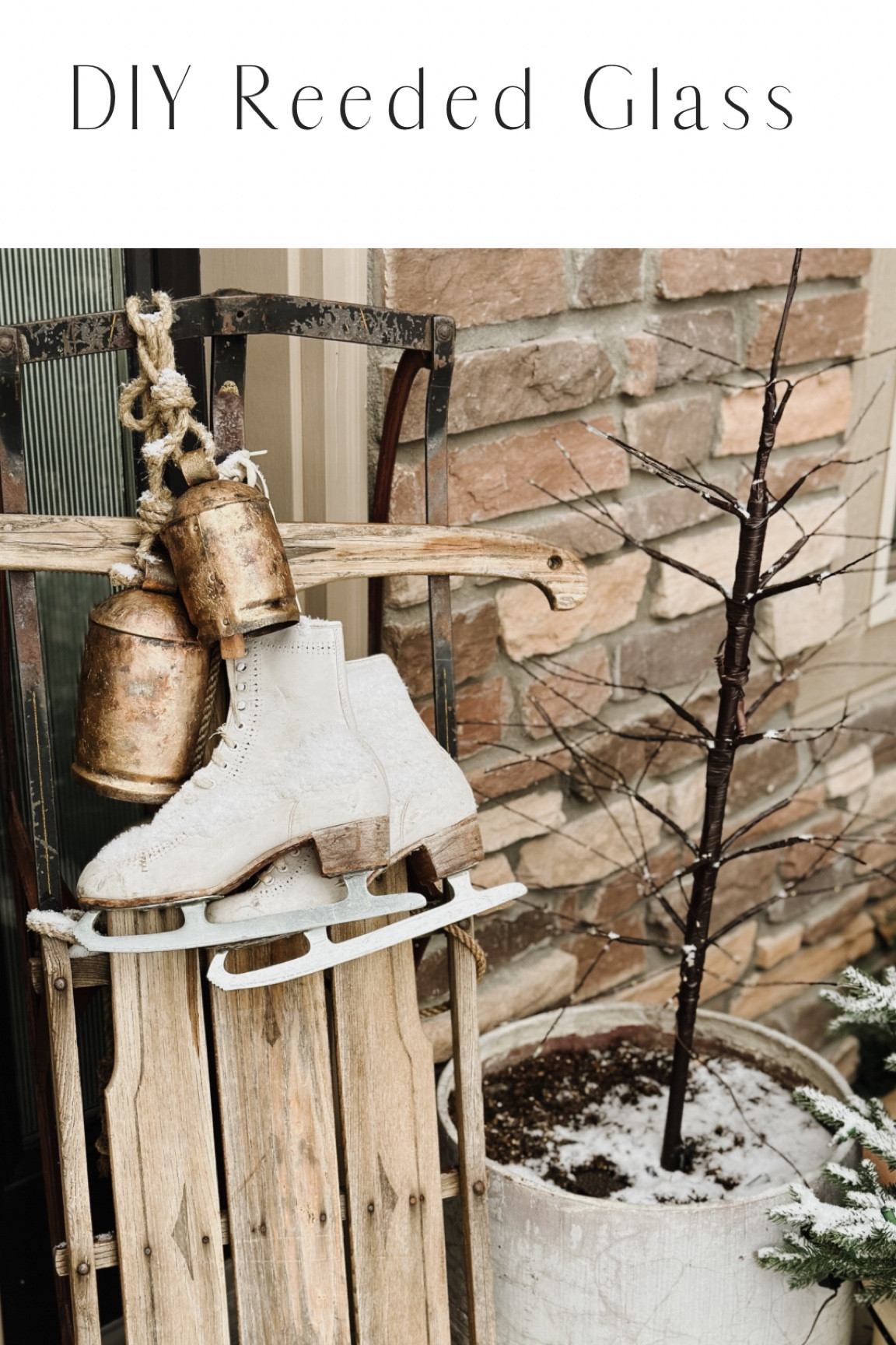 DIY reeded glass film