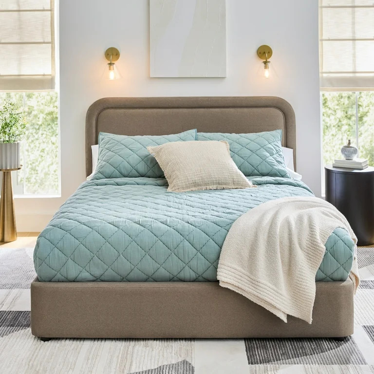 Better Homes & Gardens Juliet Queen Platform Bed, Sand | Walmart (US)