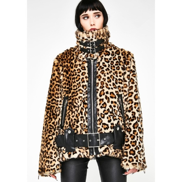 NWT Blank NYC Note To Self Faux Fur Biker Jacket | Poshmark