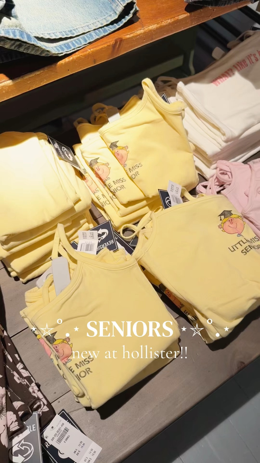 Calling all class of 2026 seniors and upcoming graduates!! Hollister just dropped the cutest reversible “little miss senior” camis!! This is perfect for any senior class because it doesn’t have the year on it! 🙌🏼 #hollisterco #senioryear #graduation #gradgift #littlemiss #classof2026 

#LTKSeasonal #LTKootd #LTKU
