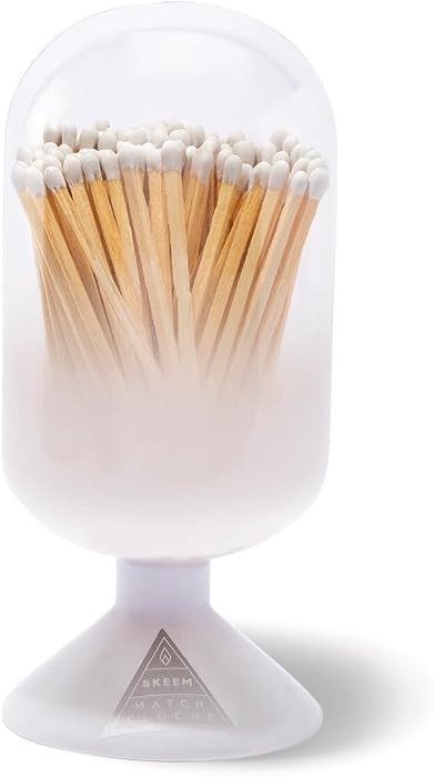 Skeem Cloud Match Cloche with Striker - White - Includes 120 Small Match Sticks - Perfect Firepla... | Amazon (US)