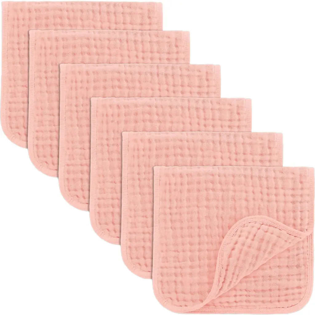 Comfy Cubs Muslin Burp Cloths - Pack of 6 in Lace at Nordstrom | Nordstrom