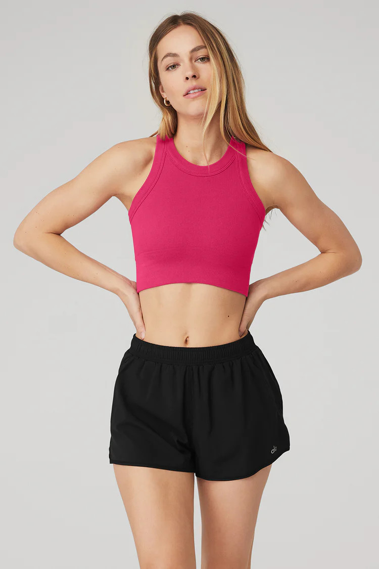 Seamless Delight High Neck Bra | Alo Yoga